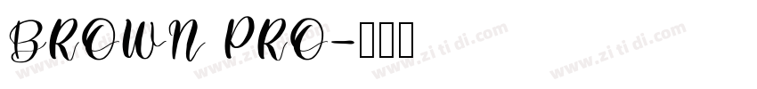 BROWN PRO字体转换